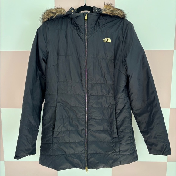 The North Face Women's Black Harway Heatseaker Faux Fur Trimmed Parka - Picture 1 of 4